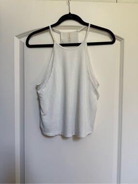 FP Movement High Neck Tank Top White Activewear Size S